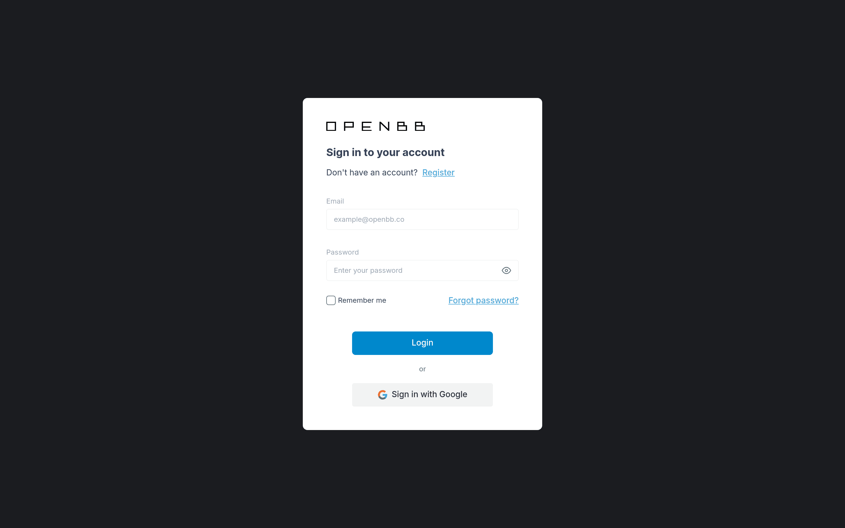 OpenBB Terminal landing page screenshot